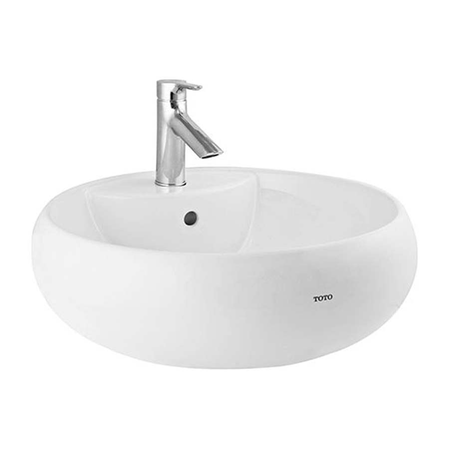 Chậu rửa lavabo cao cấp LT367CR hình tròn TOTO LT367CRXW