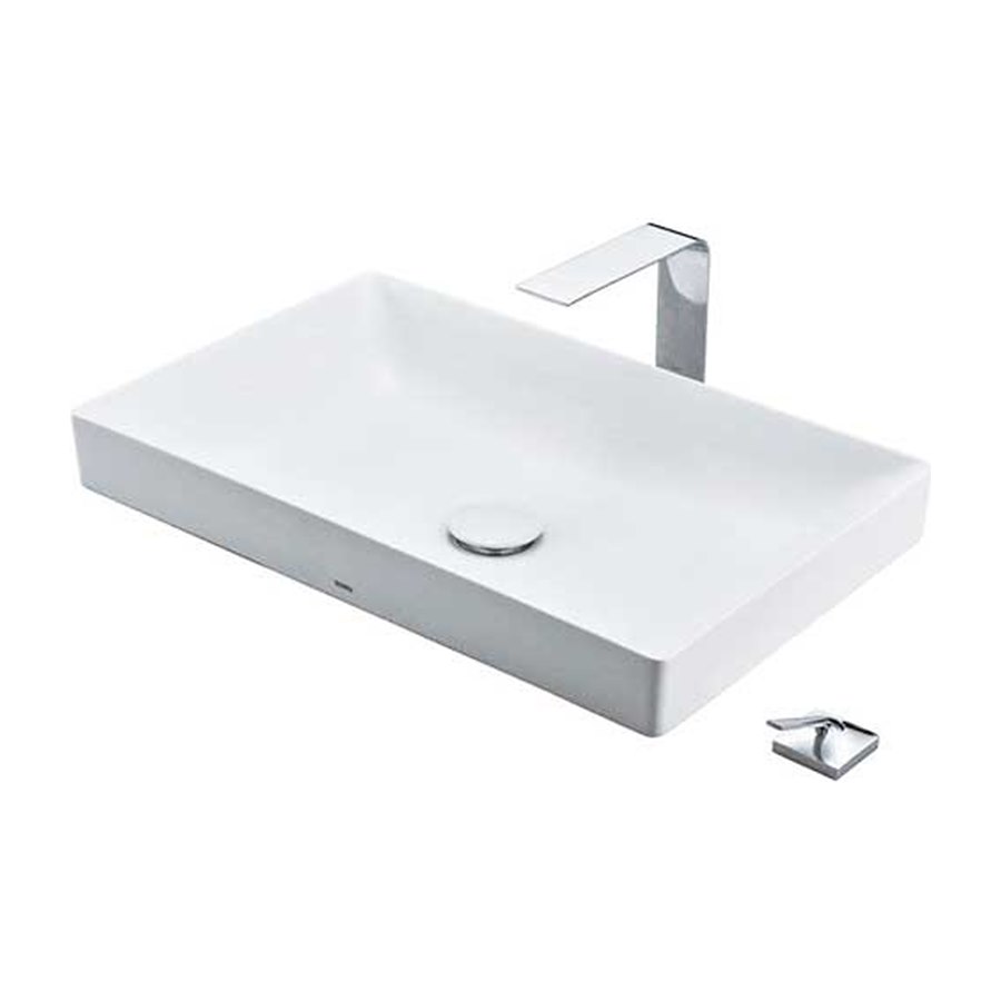 Chậu Linear Ceram đặt trên bàn TOTO LT4716G17XW
