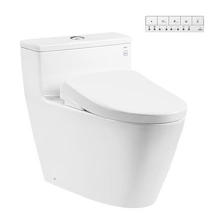 Bàn cầu 1 khối kèm nắp rửa điện tử WASHLET dòng S7 – TCF47360GAA TOTO MS625CDW23#XW