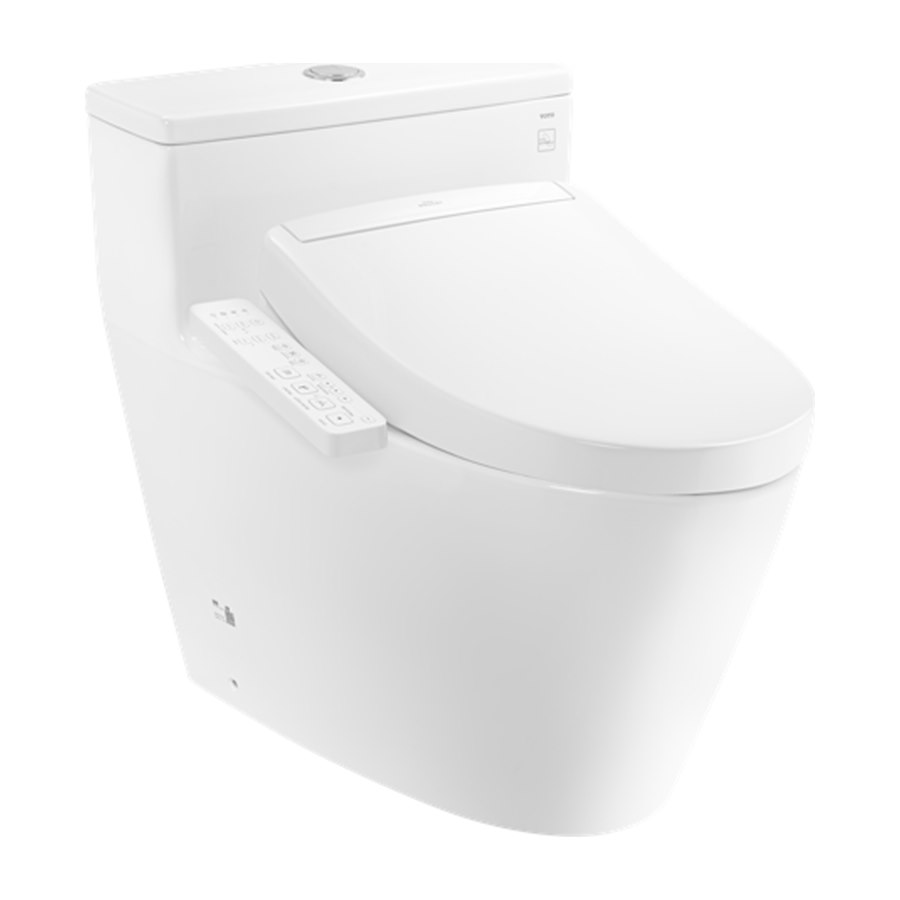 Bàn cầu 1 khối kèm nắp rửa điện tử WASHLET dòng S2 – TCF33461GAA TOTO MS625CDW24#XW