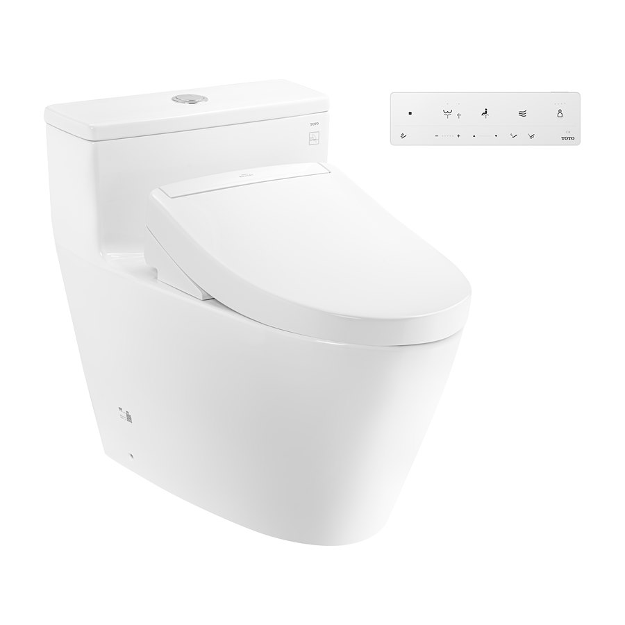 Bàn cầu 1 khối kèm nắp rửa điện tử WASHLET dòng S5 – TCF34461GAA TOTO MS625CDW25#XW