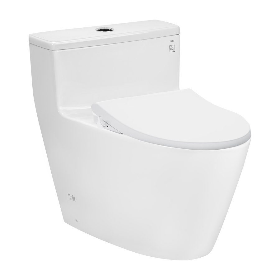 Bàn cầu 1 khối kèm nắp rửa cơ ECOWASHER TCW1211A TOTO MS625DE4XW