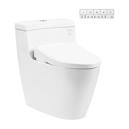 Bàn cầu 1 khối kèm nắp rửa điện tử WASHLET dòng S7 – TCF47360GAA TOTO MS636CDRW23#XW