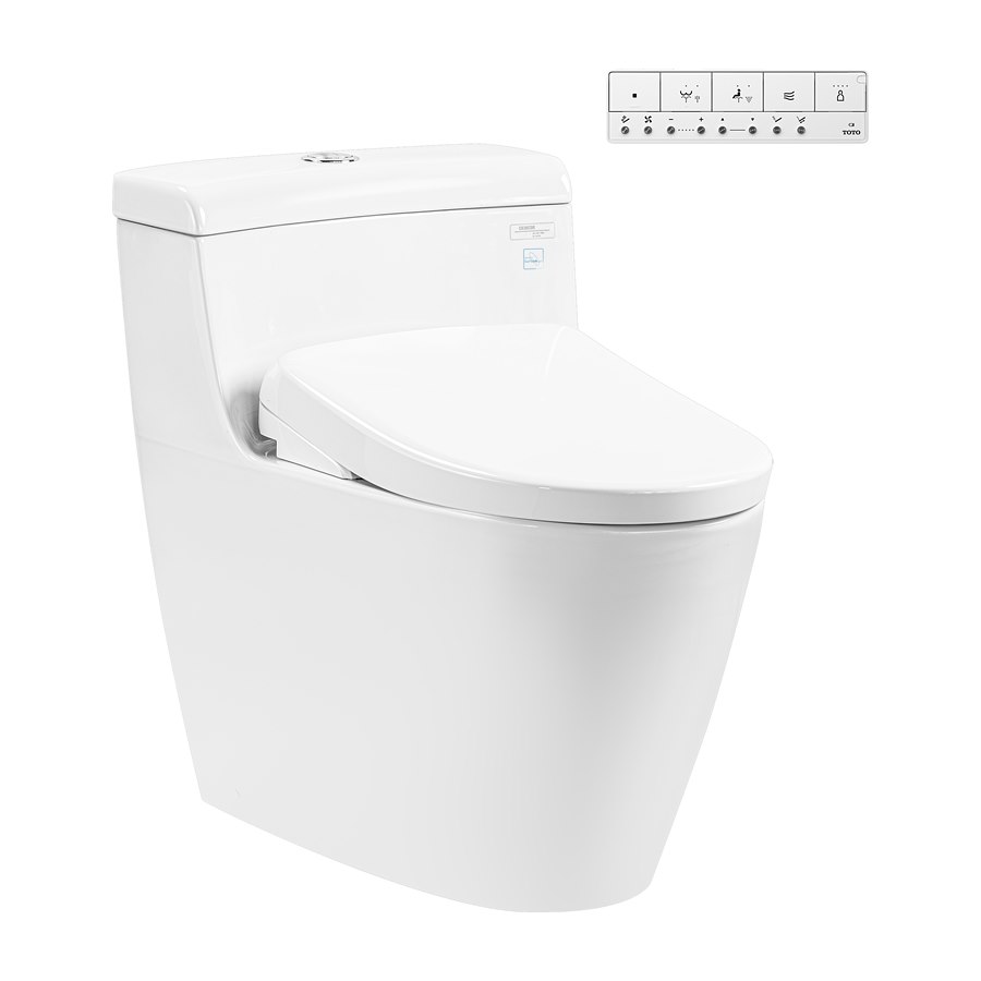 Bàn cầu 1 khối kèm nắp rửa điện tử WASHLET dòng S7 – TCF47360GAA TOTO MS636CDRW23#XW