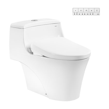 Bàn cầu 1 khối kèm nắp rửa điện tử WASHLET dòng S7 – TCF47360GAA TOTO MS823CDRW23#XW
