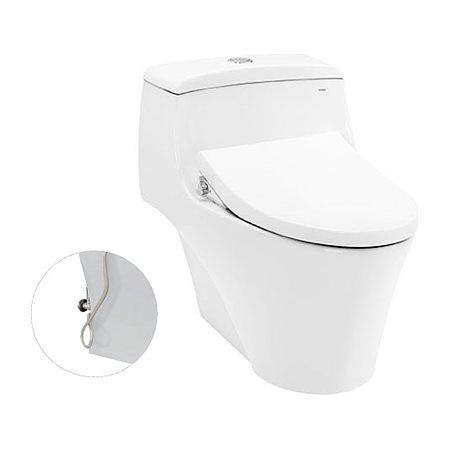 Bàn cầu một khối kèm nắp rửa cơ Ecowasher TCW1211A TOTO MS823DRE4