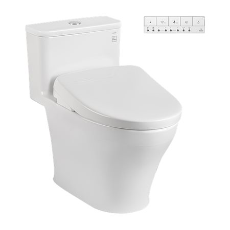 Bàn cầu một khối kèm nắp rửa điện tử WASHLET dòng S7 – TCF47360GAA TOTO MS857CDW23#XW