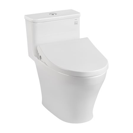 Bàn cầu một khối kèm nắp rửa cơ ECOWASHER TOTO MS857DE4#XW