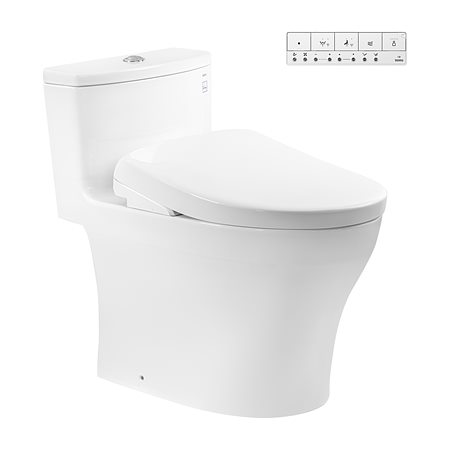 Bàn cầu 1 khối kèm nắp rửa điện tử WASHLET dòng S7 – TCF47360GAA TOTO MS885CDW23#XW