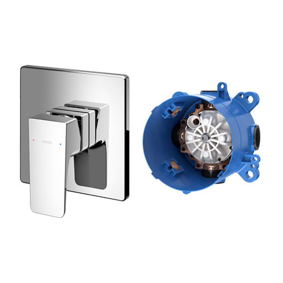 Van gật gù điều chỉnh nóng lạnh GE kèm phụ kiện âm tường TOTO TBG07303BB#MBL