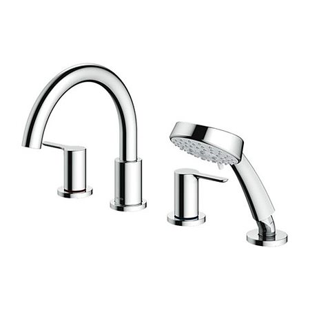 Vòi nóng lạnh bồn tắm nằm kèm sen tắm LB (4 lỗ) TOTO TBS01202BA
