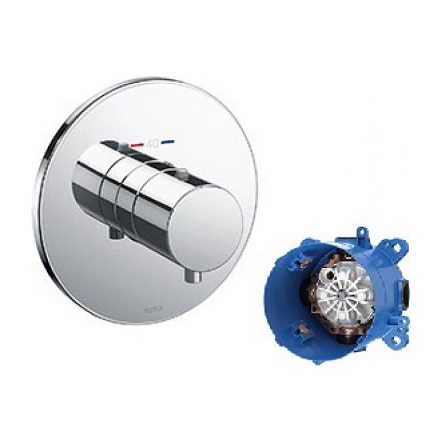 Van điều chỉnh nhiệt độ kèm phụ kiện âm tường TOTO TBV01406B_TBN01001B#PARENT