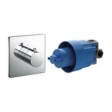 Van chuyển hướng (2 đường nước ra) kèm phụ kiện âm tường, không kèm van dừng TOTO TBV02103B_TBN01102B