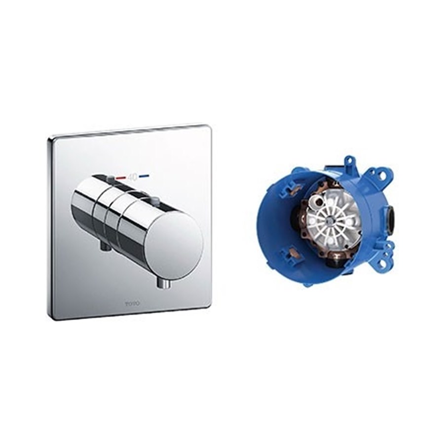 Van điều chỉnh nhiệt độ kèm phụ kiện âm tường TOTO TBV02401B_TBN01001B#PARENT