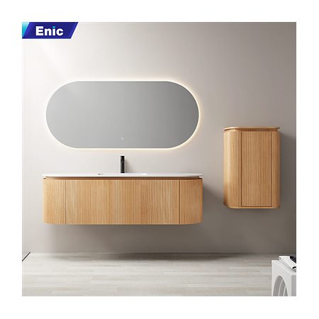 Bộ tủ chậu lavabo gương led nhà tắm cao cấp Enic Classic S6 120cm – 160cm
