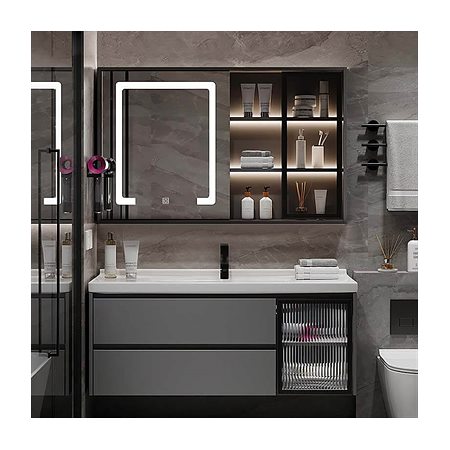 Bộ tủ gương lavabo phòng tắm cao cấp Enic G32 80cm – 100cm