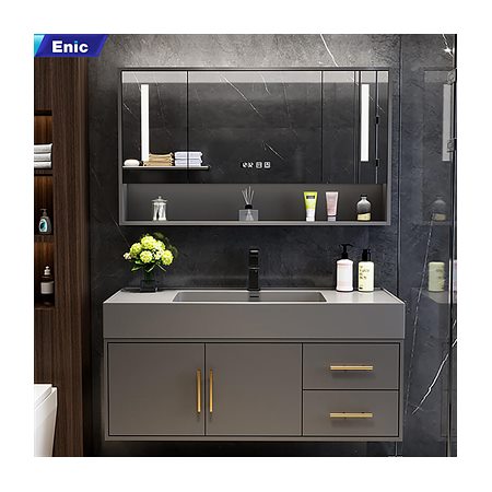 Bộ tủ gương lavabo phòng tắm cao cấp Enic T03 60cm – 120cm