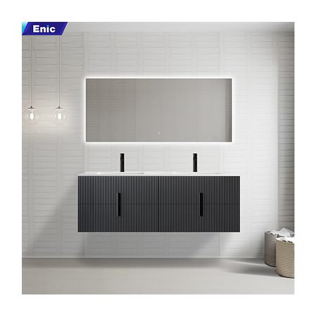Bộ tủ lavabo gương led nhà tắm cao cấp Enic Classic F4 120cm – 160cm
