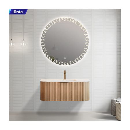 Bộ tủ lavabo gương led phòng tắm cao cấp Enic Classic Z5 80cm – 100cm