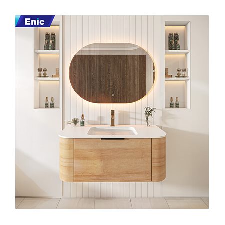 Bộ tủ lavabo gương led phòng tắm cao cấp Enic Classic Z7 80cm – 100cm
