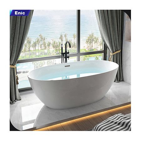 Bồn tắm nằm Oval nhựa Acrylic Enic T01 1m5 – 1m7