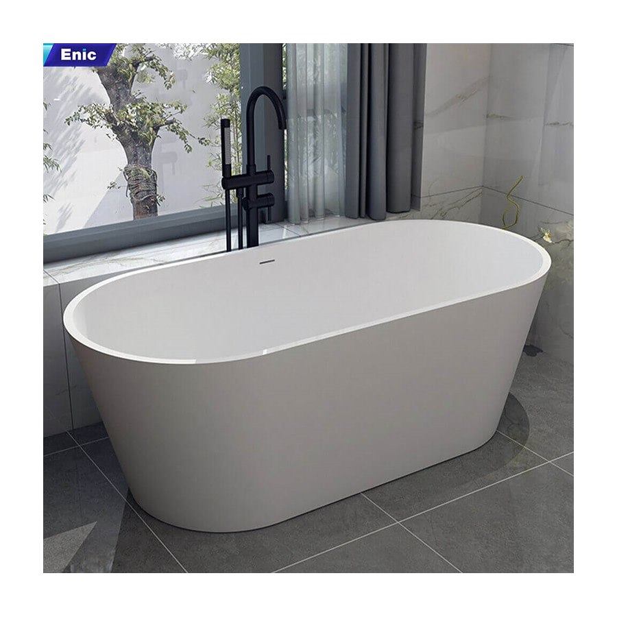 Bồn tắm nằm Oval nhựa Acrylic Enic T02 1m2 – 1m7