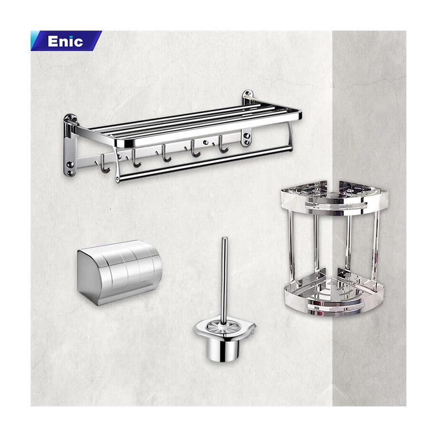 Giá treo khăn inox kèm phụ kiện Vela
